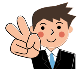Businessman Stickers in English sticker #13148029
