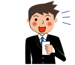 Businessman Stickers in English sticker #13148031