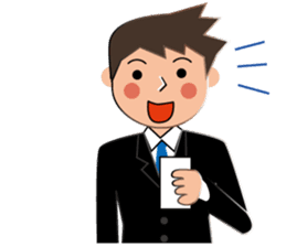 Businessman Stickers in English sticker #13148031