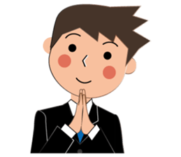 Businessman Stickers in English sticker #13148033