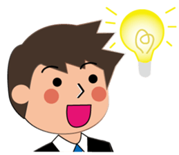 Businessman Stickers in English sticker #13148034