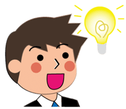 Businessman Stickers in English sticker #13148034