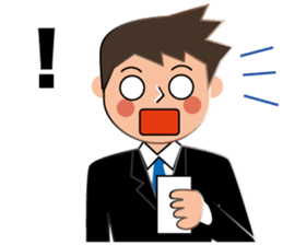 Businessman Stickers in English sticker #13148035