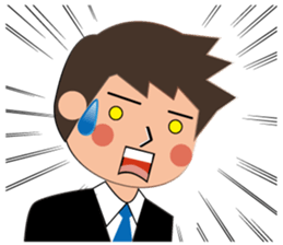 Businessman Stickers in English sticker #13148037