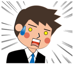 Businessman Stickers in English sticker #13148037