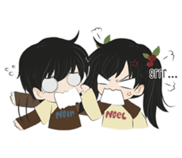 Noel and Noir's Daily Life sticker #13149174