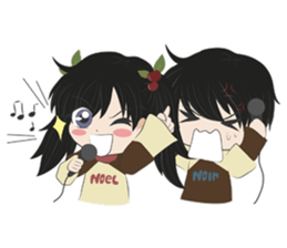 Noel and Noir's Daily Life sticker #13149175