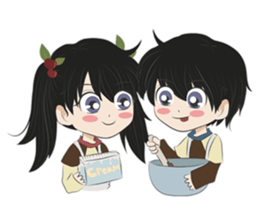 Noel and Noir's Daily Life sticker #13149180