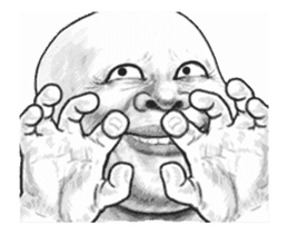 movement! Human skin head3 (overseas) sticker #13149465