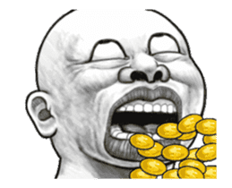 movement! Human skin head3 (overseas) sticker #13149468