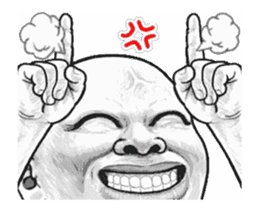 movement! Human skin head3 (overseas) sticker #13149481