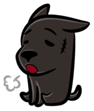 Taiwan black Dog sticker #13149618