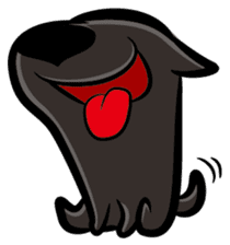 Taiwan black Dog sticker #13149623
