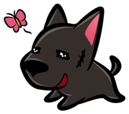 Taiwan black Dog sticker #13149630
