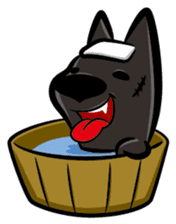 Taiwan black Dog sticker #13149645