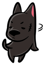 Taiwan black Dog sticker #13149653