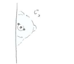 polar bear mochi sticker #13150011