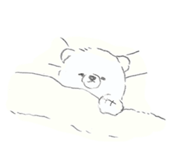 polar bear mochi sticker #13150018