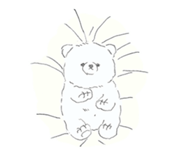 polar bear mochi sticker #13150019