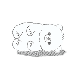 polar bear mochi sticker #13150023