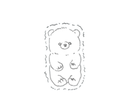 polar bear mochi sticker #13150026