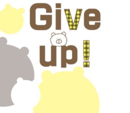 English bear bear sticker #13150088