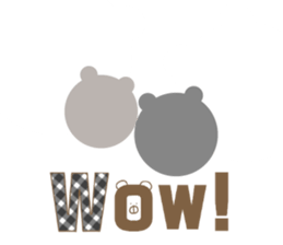 English bear bear sticker #13150091