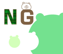 English bear bear sticker #13150098