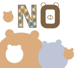 English bear bear sticker #13150100