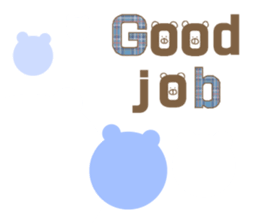 English bear bear sticker #13150101