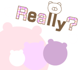 English bear bear sticker #13150104