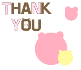 English bear bear sticker #13150105