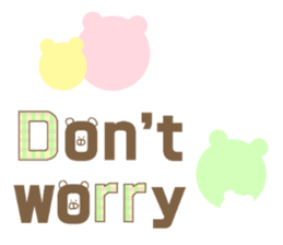 English bear bear sticker #13150108