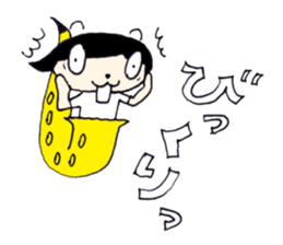 I live in the sax (Female version) sticker #13150147