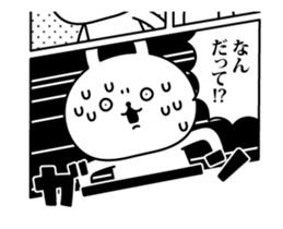 Rabbit cartoon slides sticker #13150958