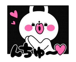 Rabbit cartoon slides sticker #13150968