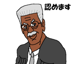 Angryo the Angry prosecutor sticker #13152257