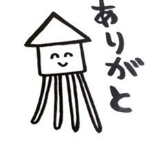 squid sticker is easy to use sticker #13153594