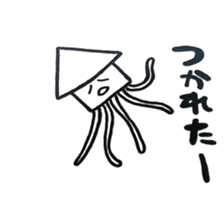 squid sticker is easy to use sticker #13153611