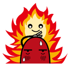 fuoco fire extinguisher sticker #13153674