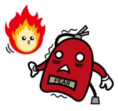 fuoco fire extinguisher sticker #13153684