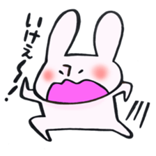 Reinforced with rabbit full strength! sticker #13153992