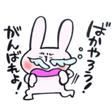 Reinforced with rabbit full strength! sticker #13153998