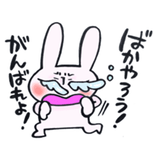 Reinforced with rabbit full strength! sticker #13153998