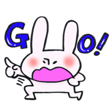 Reinforced with rabbit full strength! sticker #13154012