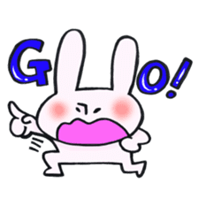 Reinforced with rabbit full strength! sticker #13154012