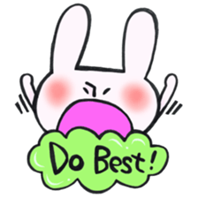 Reinforced with rabbit full strength! sticker #13154013