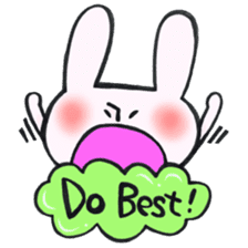 Reinforced with rabbit full strength! sticker #13154013