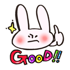 Reinforced with rabbit full strength! sticker #13154027
