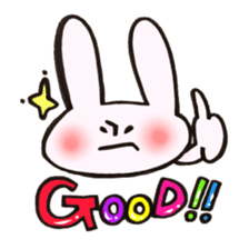 Reinforced with rabbit full strength! sticker #13154027